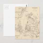  kaart van Salem Massachusetts (1892) (Voorkant / Achterkant)