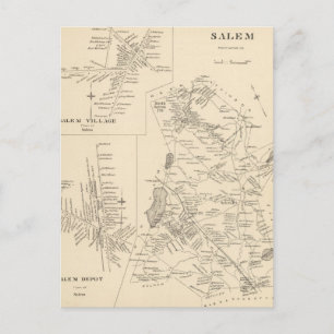 kaart van Salem Massachusetts (1892)