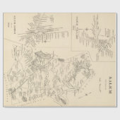  kaart van Salem Massachusetts (1892) Cadeaupapier (Vlak)