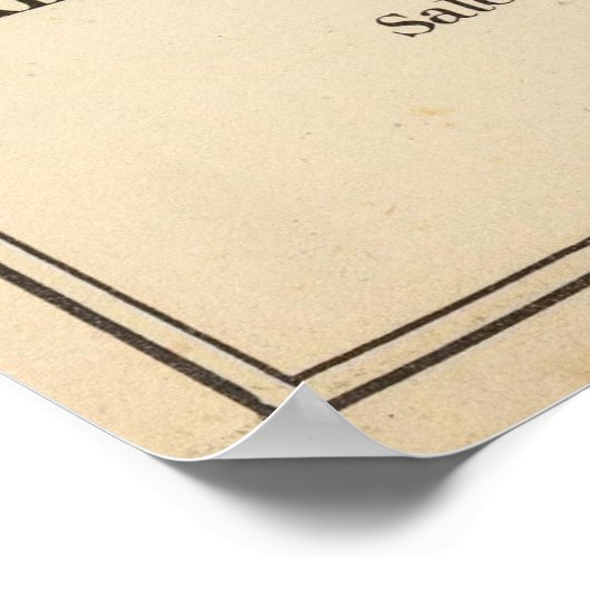  kaart van Salem Massachusetts (1892) Poster (Hoek)