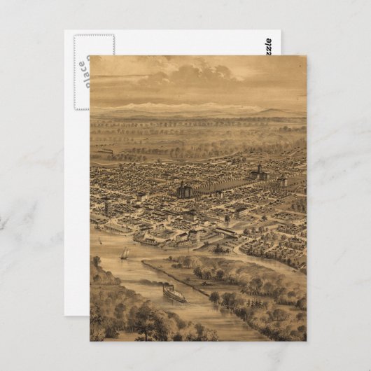 kaart van Salem Oregon (1876) (Voorkant / Achterkant)