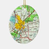  kaart van San Angelo Keramisch Ornament (Rechts)