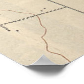  kaart van San Antonio Texas (1903) Poster (Hoek)