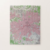  kaart van San Antonio Texas (1953) Legpuzzel (Verticaal)