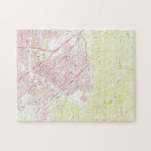  kaart van San Fernando California (1966) Legpuzzel (Horizontaal)