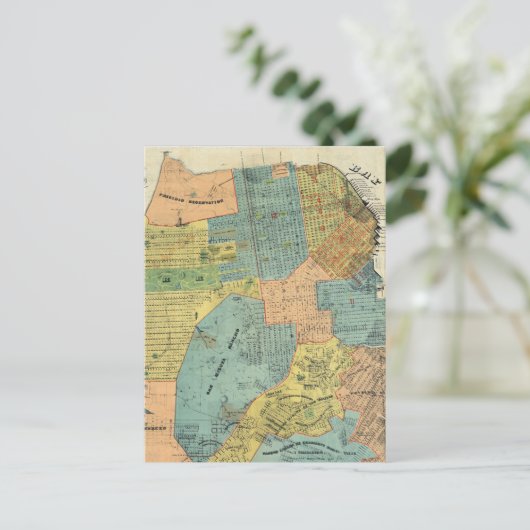  kaart van San Francisco (1890) (Staand voorkant)