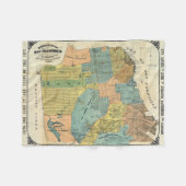  kaart van San Francisco (1890) Fleece Deken (Voorkant (Horizontaal))