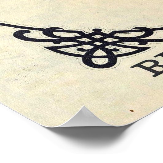  kaart van San Francisco (1890) Poster (Hoek)