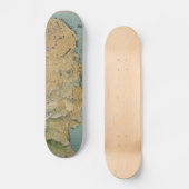  kaart van San Francisco (1915) Persoonlijk Skateboard (Voorkant)