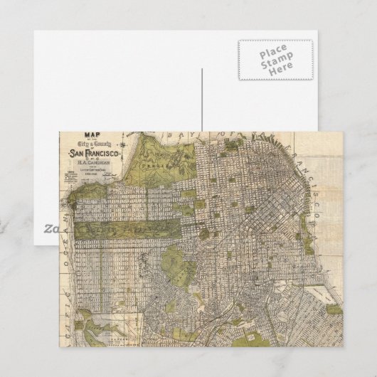  kaart van San Francisco (1932) (Voorkant / Achterkant)