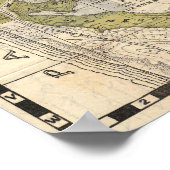  kaart van San Francisco (1932) Poster (Hoek)