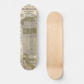  kaart van San Francisco (1932) Skateboard (Voorkant)