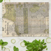  kaart van San Francisco (1932) Theedoek (Gevouwen)