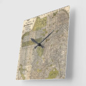  kaart van San Francisco (1932) Vierkante Klok (Hoek)