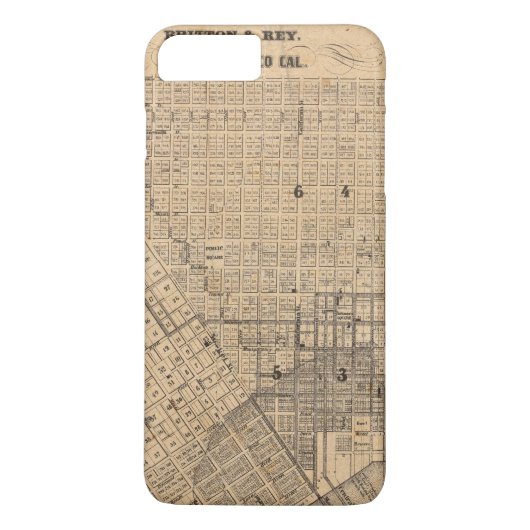 Kaart van San Francisco Case-Mate iPhone Case (Achterkant)