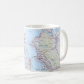 Kaart van San Francisco en de Bay Area Koffiemok (Voorkant rechts)