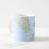 Kaart van San Francisco en de Bay Area Koffiemok (Voorkant links)