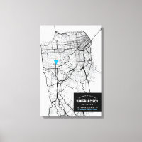 Kaart van San Francisco + Mark Your Location