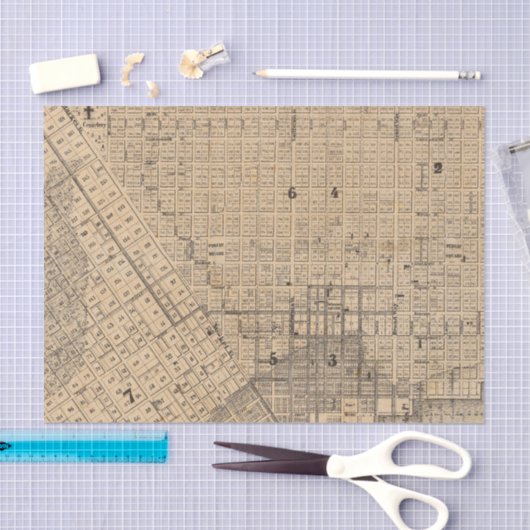 Kaart van San Francisco Tissuepapier (Craft)