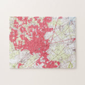 kaart van San Jose California (1961) Legpuzzel (Horizontaal)