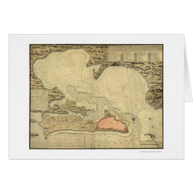 Kaart van San Juan, Puerto Rico 1785 (Voorkant Horizontaal)