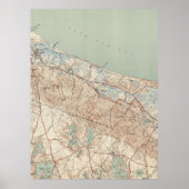  kaart van Sandwich MA (1942) Poster (Voorkant)