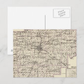 Kaart van Sangamon County en Taylorville (Voorkant / Achterkant)