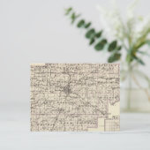 Kaart van Sangamon County en Taylorville (Staand voorkant)