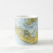 kaart van Sanibel Island Florida Koffiemok (Center)