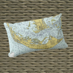 kaart van Sanibel Island Florida Kussen