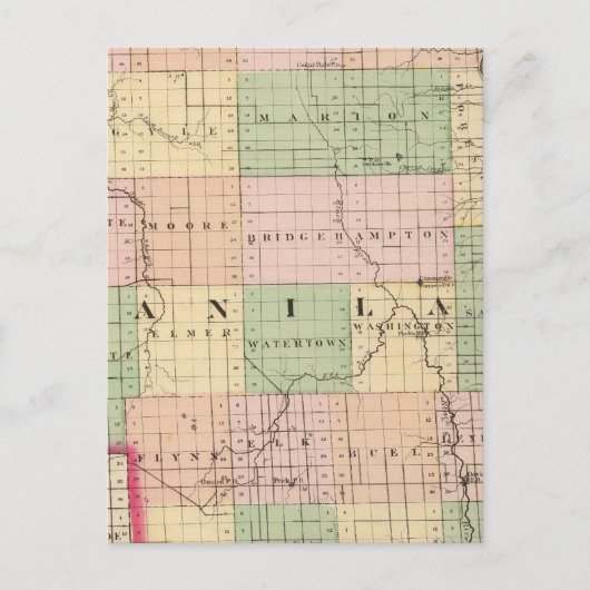 Kaart van Sanilac County, Michigan (Voorkant)