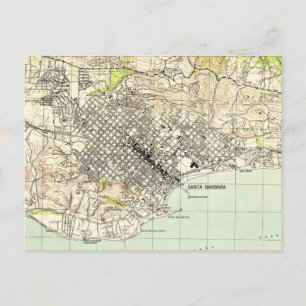  kaart van Santa Barbara California (1944)