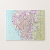  kaart van Santa Barbara California (1952) Legpuzzel (Horizontaal)