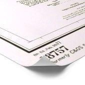  kaart van Santa Catalina, CA (1977) Poster (Hoek)