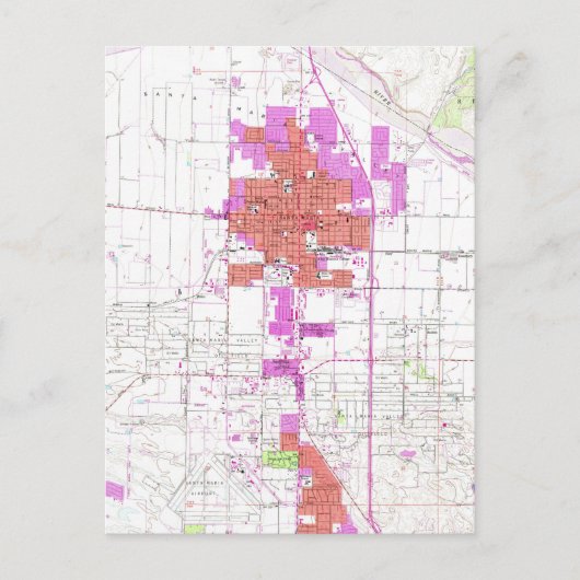  kaart van Santa Maria California (1959) (Voorkant)