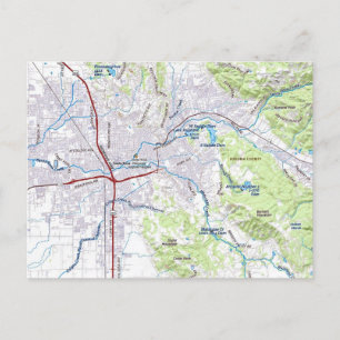 Kaart van Santa Rosa, Californië