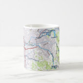 Kaart van Santa Rosa, Californië Koffiemok (Center)