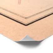  kaart van Santiago Chili (1903) Poster (Hoek)