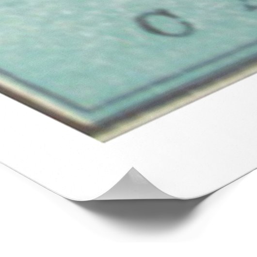  kaart van Santiago de Cuba (1898) Poster (Hoek)