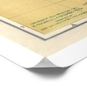 Kaart van Sao Paulo door Cococi 1913 Poster (Hoek)