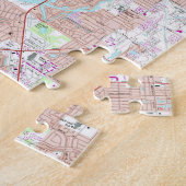 kaart van Sarasota Florida (1973) Legpuzzel (Zijkant)