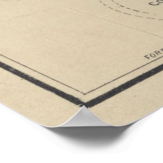  kaart van Saratoga Springs NY (1895) Poster (Hoek)