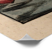 kaart van Sardinië Italië (16e eeuw) Poster (Hoek)