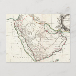 kaart van Saudi-Arabië (1771)