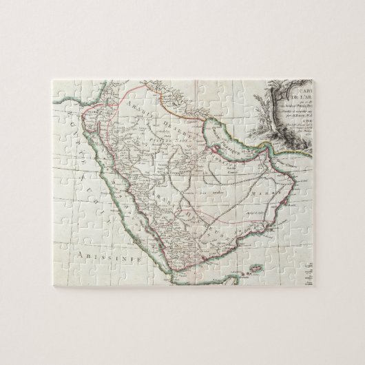  kaart van Saudi-Arabië (1771) Legpuzzel (Horizontaal)