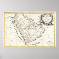 kaart van Saudi-Arabië (1771)