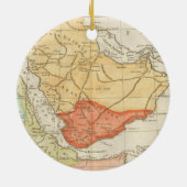 kaart van Saudi-Arabië (1780) Keramisch Ornament (Achterkant)