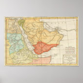  kaart van Saudi-Arabië (1780) Poster (Voorkant)