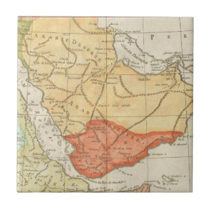  kaart van Saudi-Arabië (1780) Tegeltje