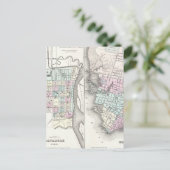  kaart van Savannah en Charleston (1855) (Staand voorkant)